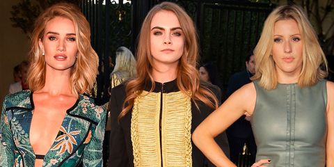 All the celebrity fashion from Burberry's party April 2015