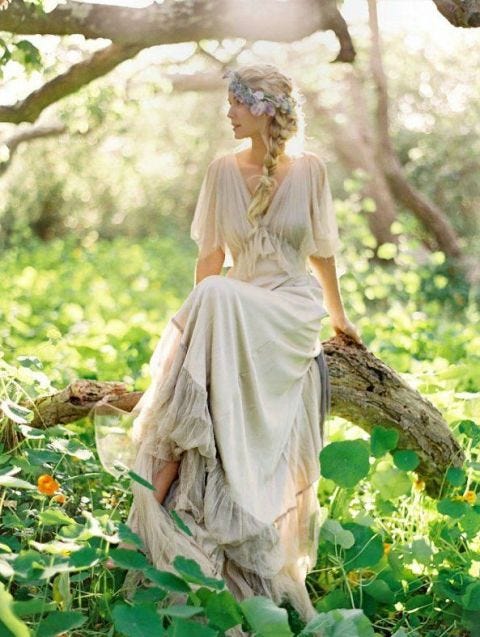 boho wedding couture