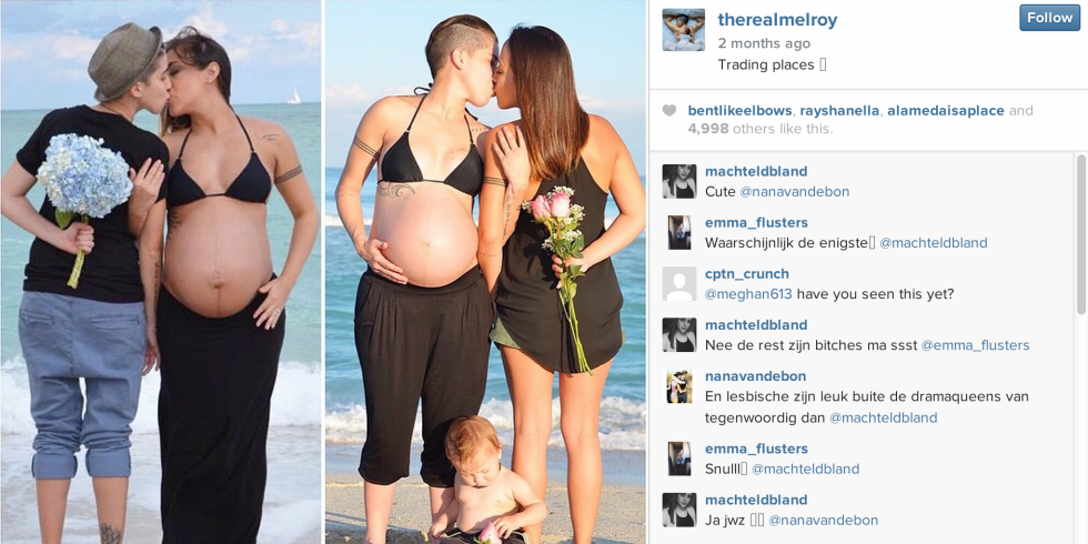 Crazy adorable pregnancy photos of lesbian couple go viral