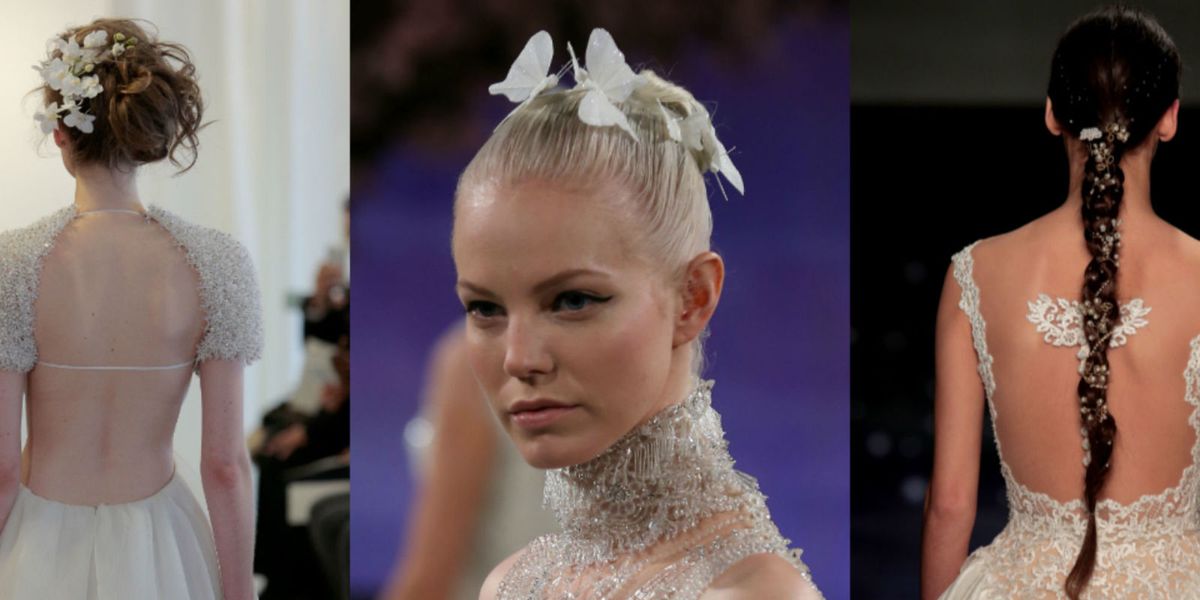 Beautiful hairstyles from Bridal Fashion Week SS16