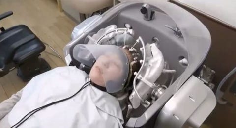 There's a shampoo robot