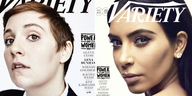 Lena Dunham and Kim Kardashian look incredible on Variety mag