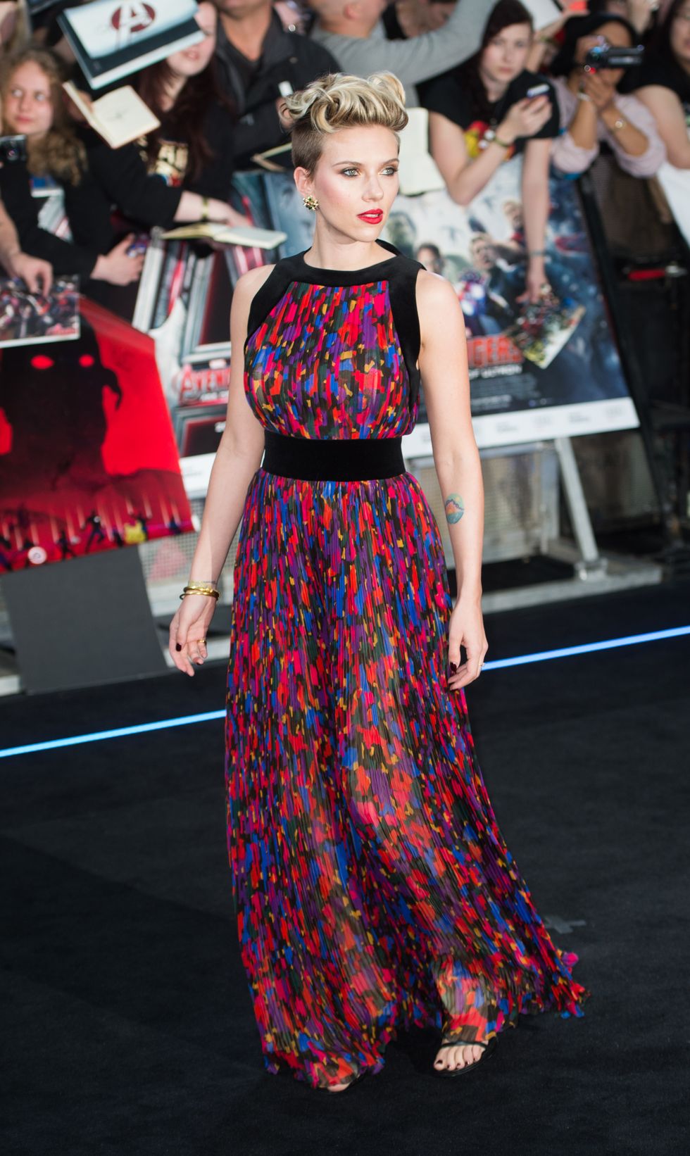 Scarlett Johansson at the Avengers movie premiere