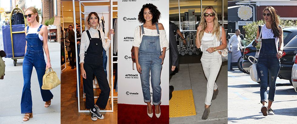 How To Wear Dungarees Celebrity Dungaree Style Inspiration 3793