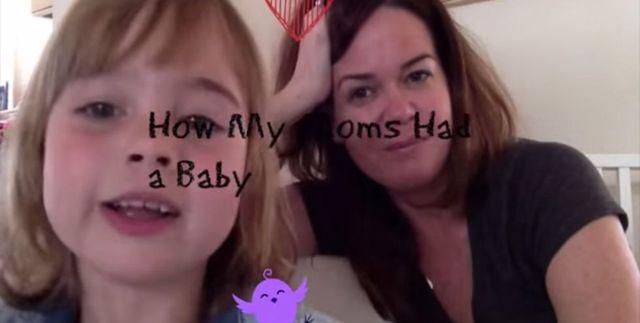 Little girl explains how her lesbian mothers came to have a baby