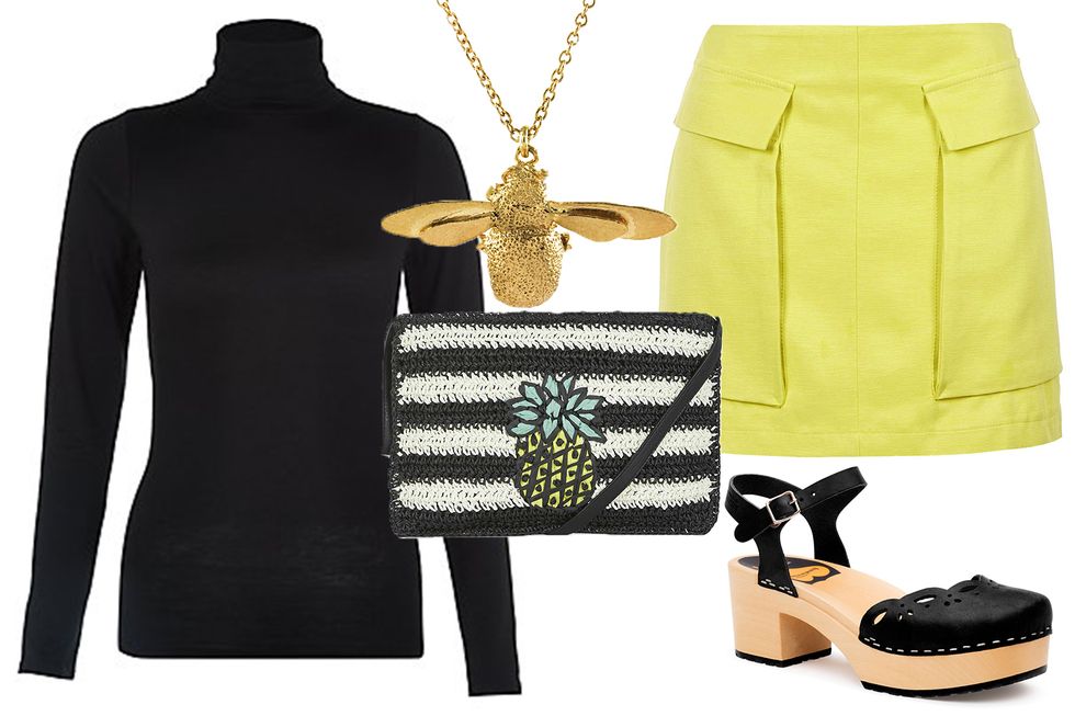 How to wear black and yellow without looking like a bumblebee