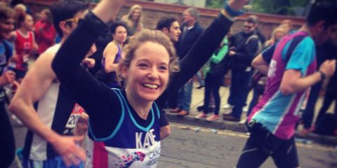 Katie Teehan running the Virgin Money London marathon