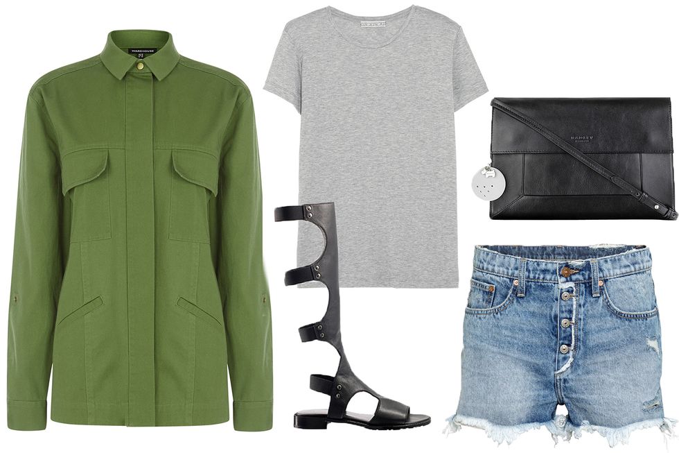 How to wear a grey t-shirt three different ways