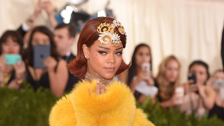 Rihanna at the 2015 Met Gala