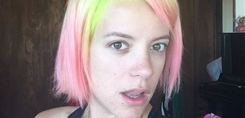 Lily Allen gets real about adult acne