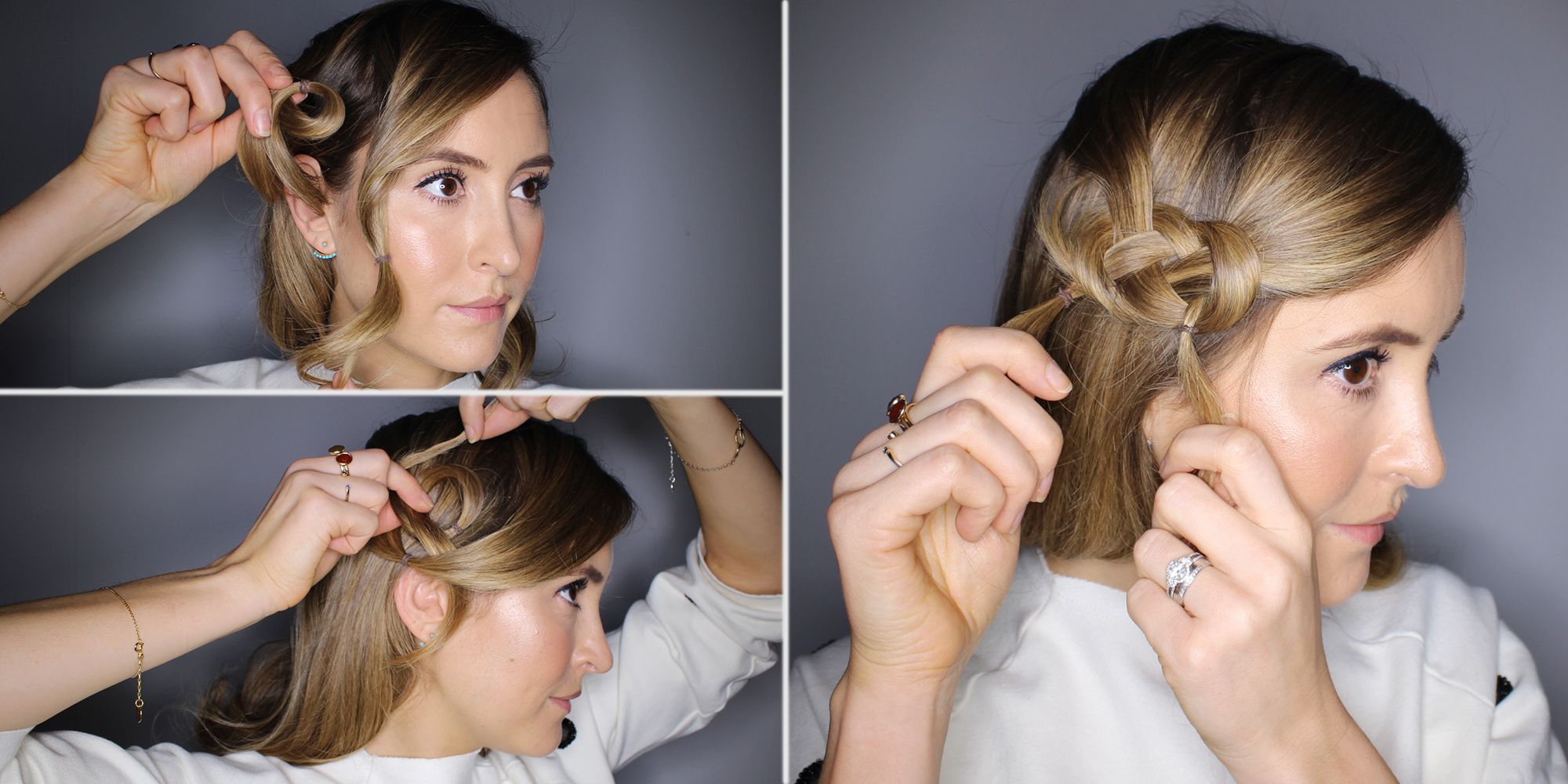 How to do a figure of 8 knot hair tutorial