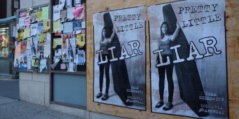 Emma Sulcowicz accused of being a pretty little liar in new posters placed around the campus of columbia university