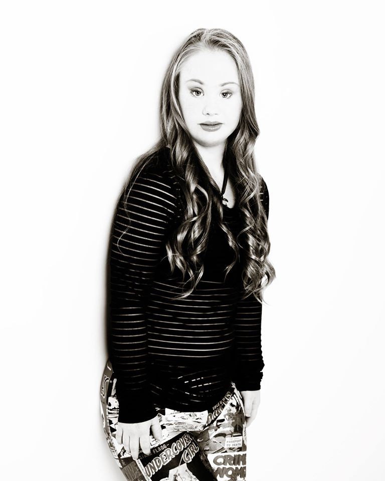 18-year-old Madeline Stuart with Down's Syndrome modelling