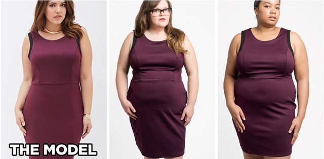 Photos reveal how plus-size clothes actually look on customers, and it's not the same as those models