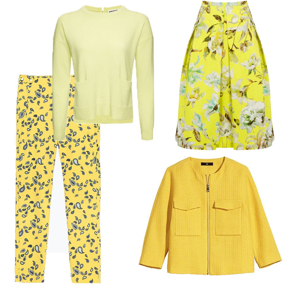 How to wear yellow: separates