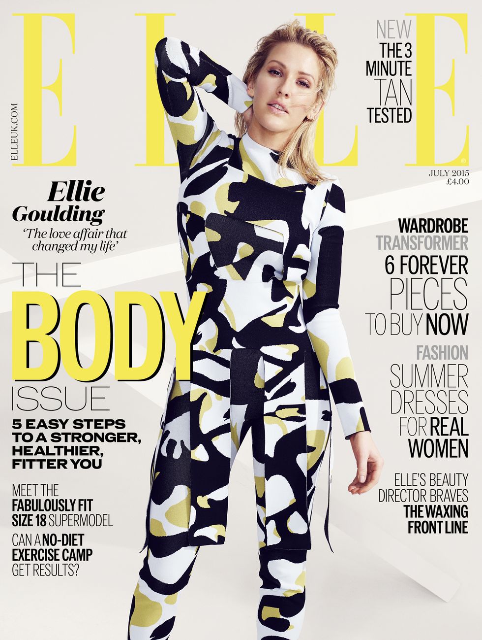 Ellie Goulding on the cover of Elle Magazine