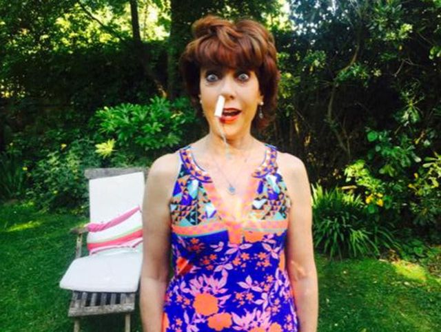Author Kathy Lette tampon twitter selfie #justatampon campaign