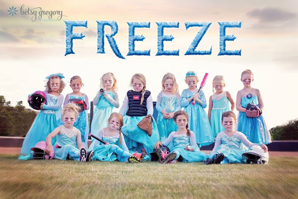 This Frozen-themed girls softball team has taken the internet by (snow)storm