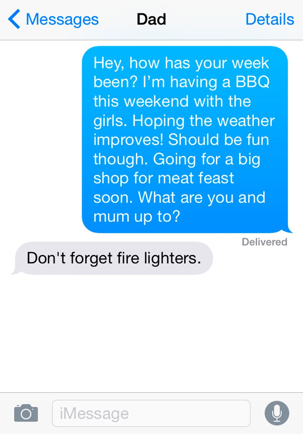 11 texts you only get from your dad