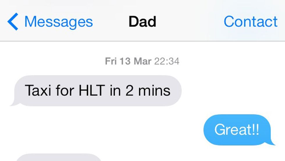 11 texts you only get from your dad