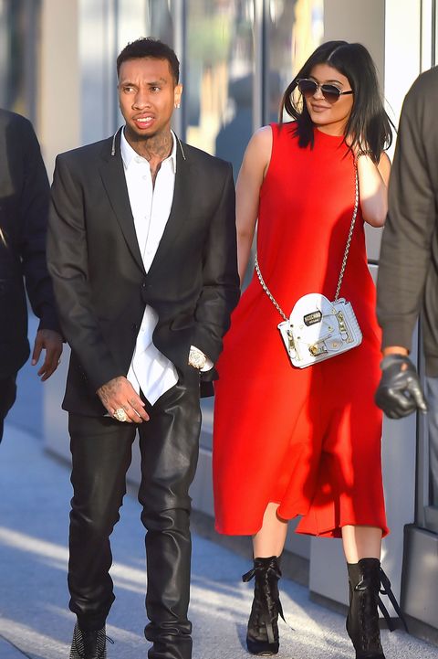 Kylie Jenner's rumoured boyfriend Tyga has caused controversy with his 'felony' lyrics
