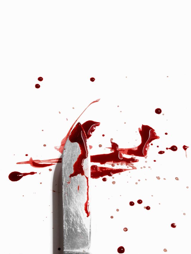 Bloody knife stabbing