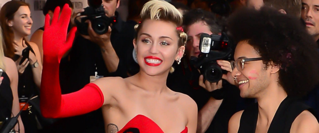 Miley Cyrus at the amfAR Gala 2015