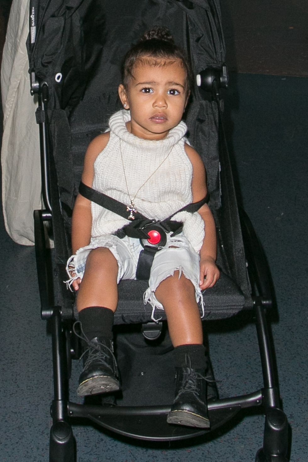 North West cut-off jeans
