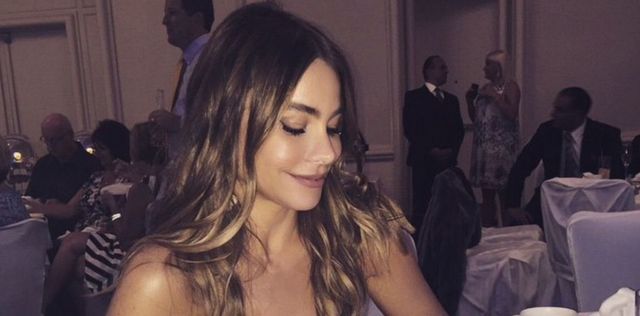 Sofia Vergara bridesmaid at friend wedding