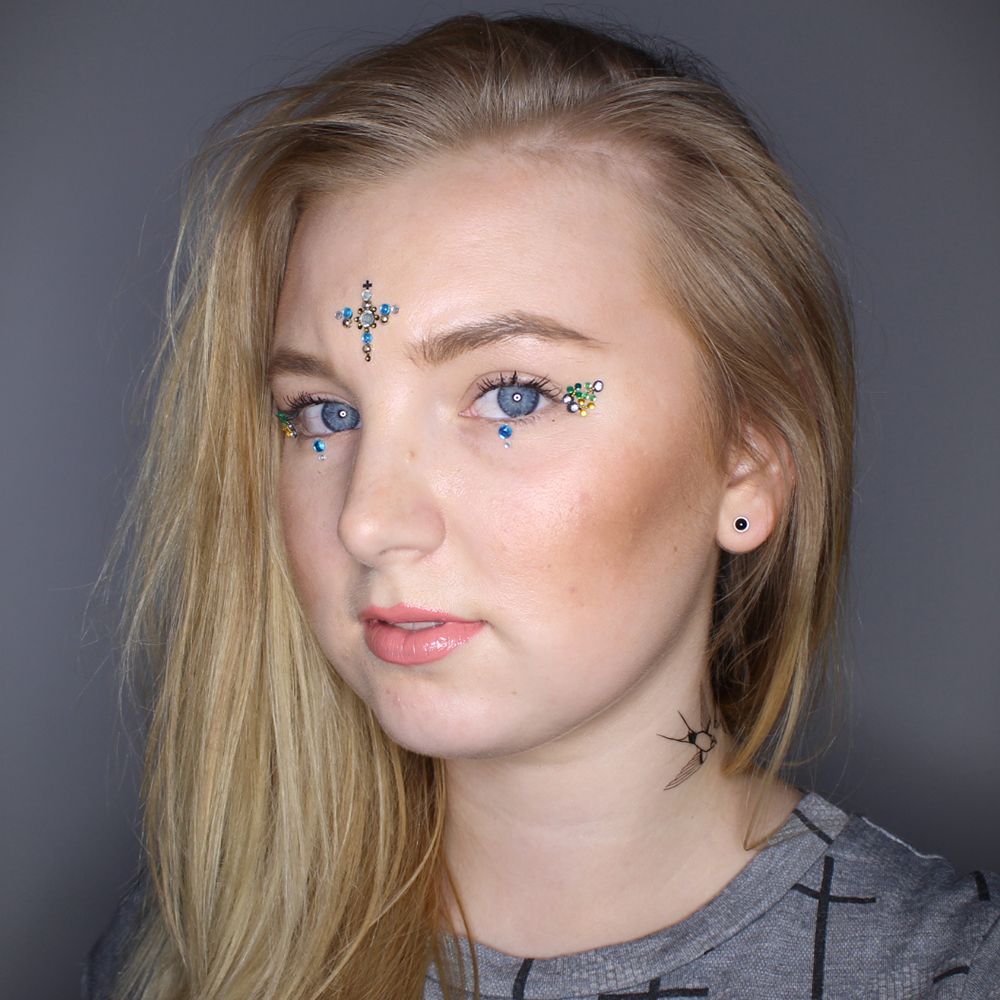 Itty Bitty Freckles Silver  Gold Foil Tattoo Festival Face Tattoos   Woodland Gatherer