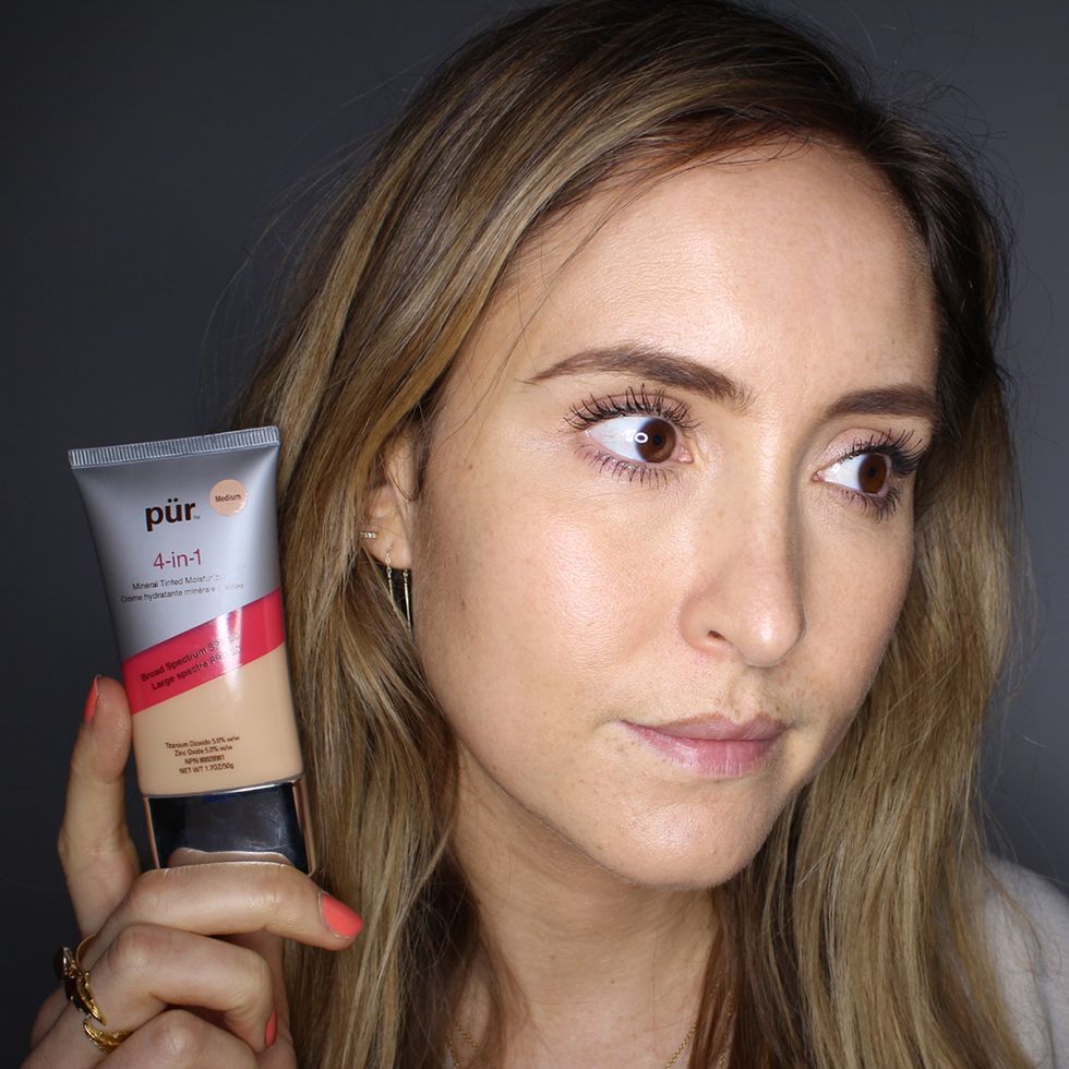 How tinted moisturiser looks on skin