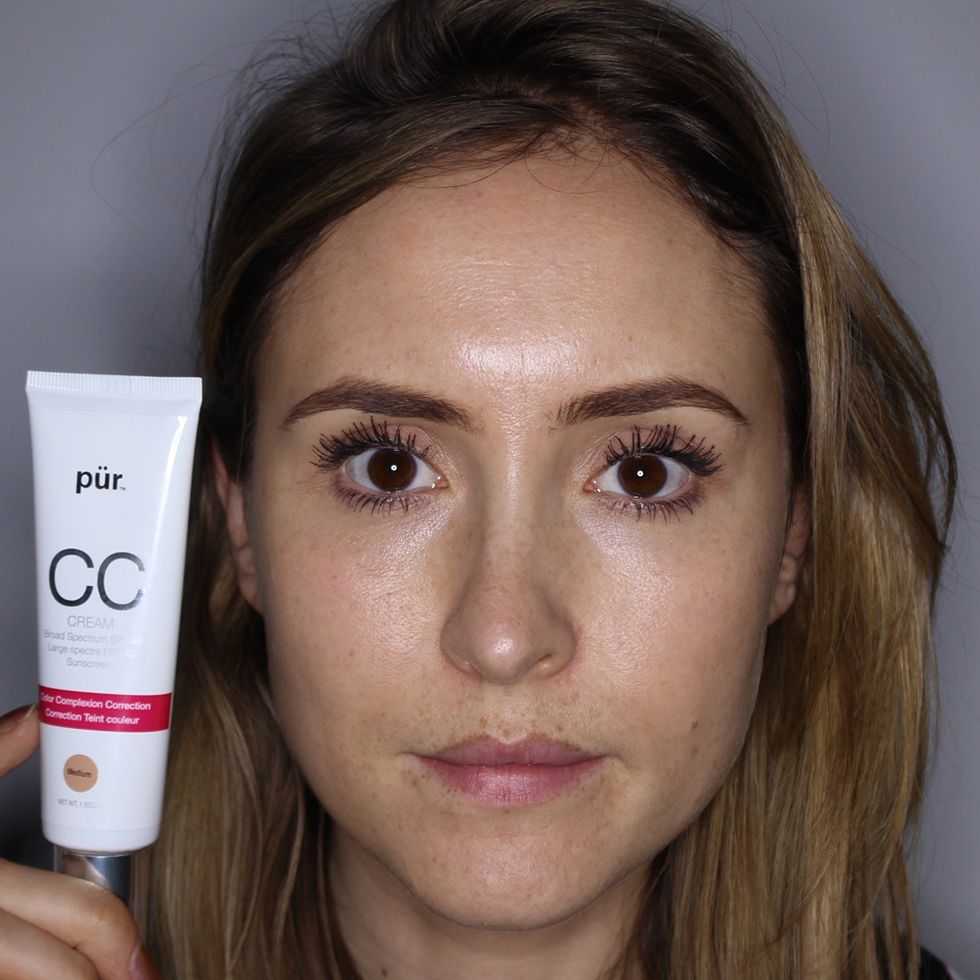 How CC cream looks on skin