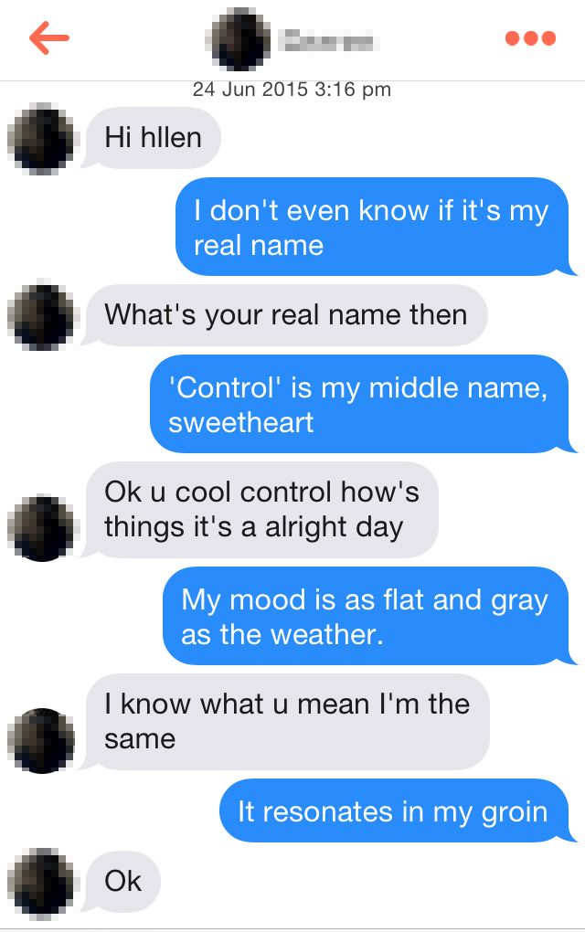 What happens when you message guys on Tinder with only Christian Grey quotes from the new 50 Shades of Grey book