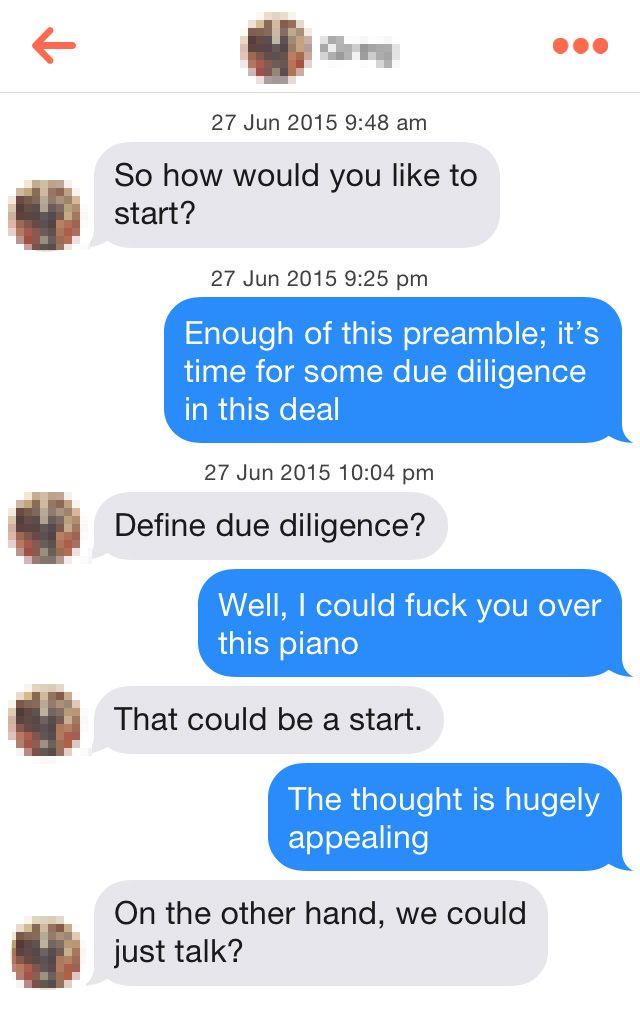 What happens when you message guys on Tinder with only Christian Grey quotes from the new 50 Shades of Grey book