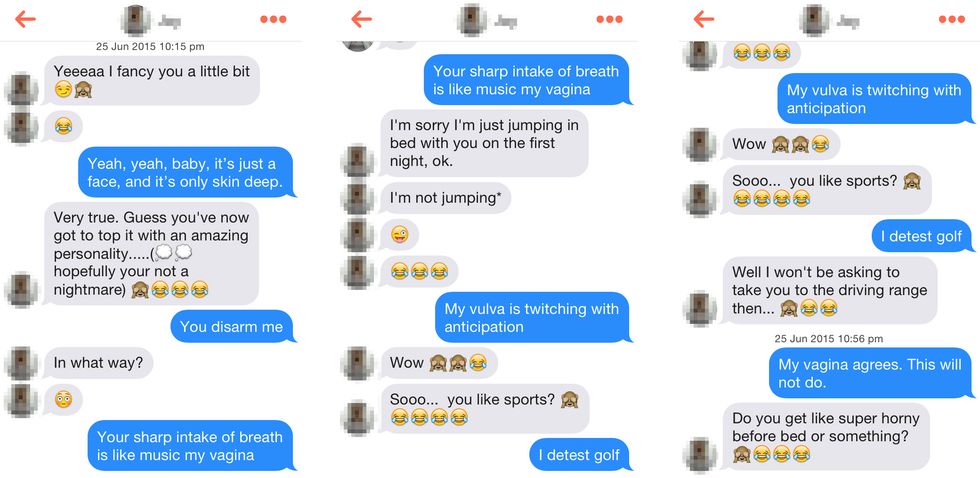 What happens when you message guys on Tinder with Christian Grey quotes