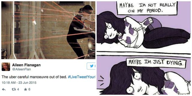 13 of the most hilarious tweets from the oh SO real #LiveTweetYourPeriod trend
