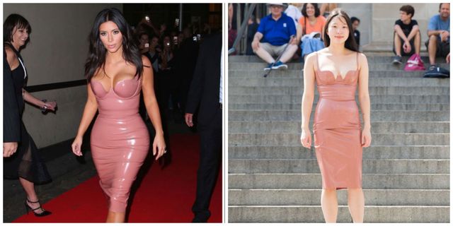 What it's really like to wear Kim Kardashian's latex dress all day