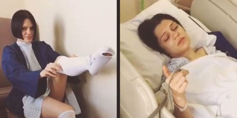 Jessie J Posts Painful Looking Hospital Video After Operation