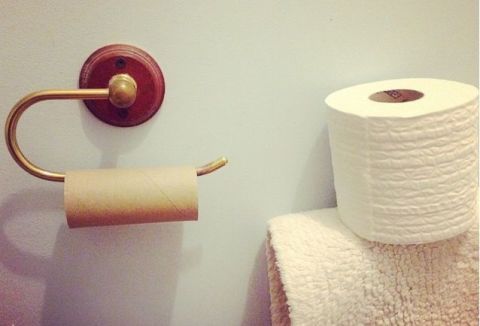 empty toilet roll holder housemate struggles