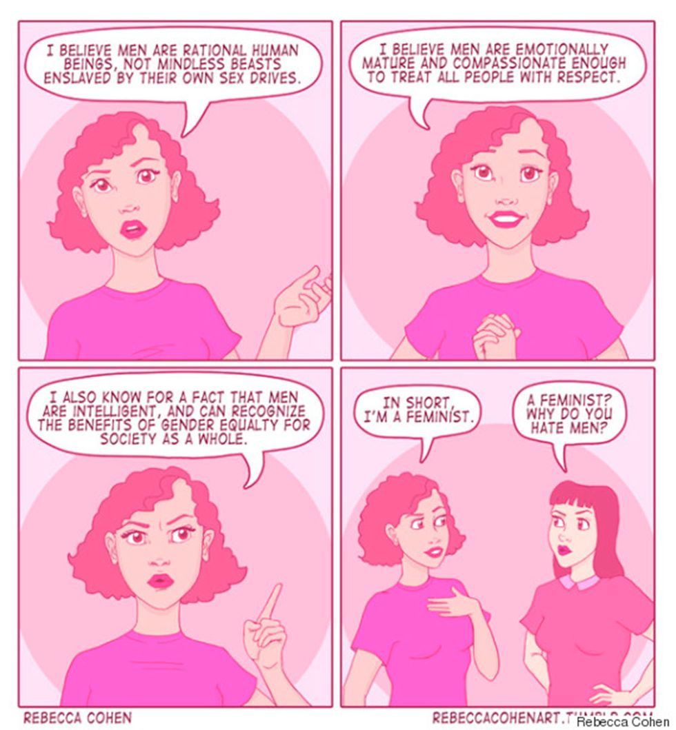 Rebecca Cohen feminist cartoon