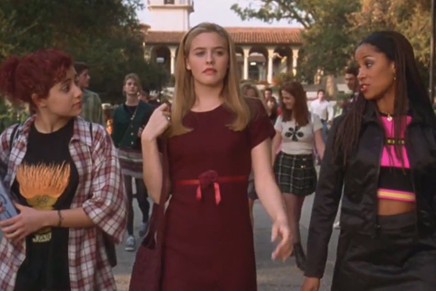 Cher in Clueless wearing a bow tie dress