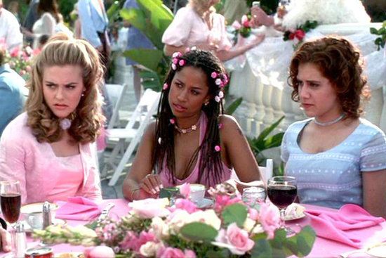 Cher, Dionne and Tai at wedding in Clueless