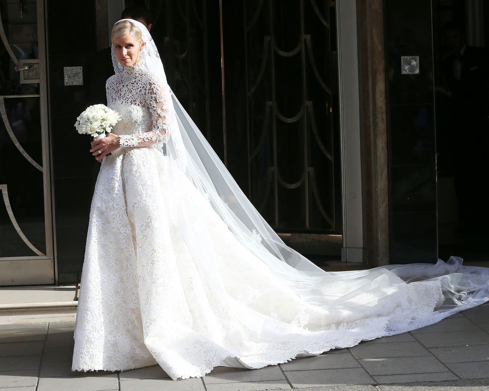 Nicky Hilton wearing her wedding dress