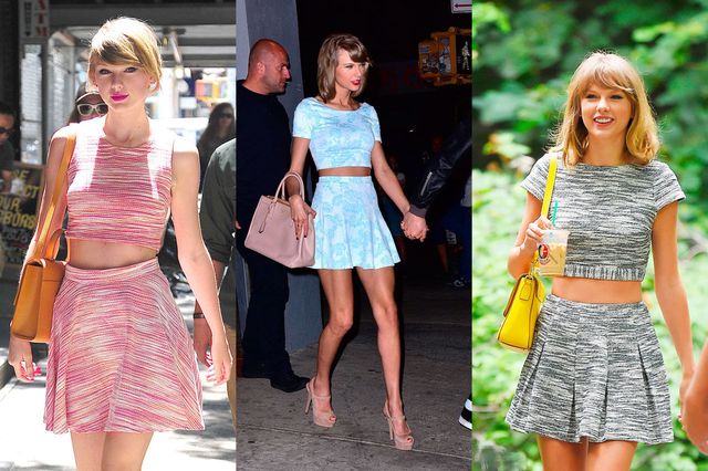 Taylor Swift wears cropped top co-ords