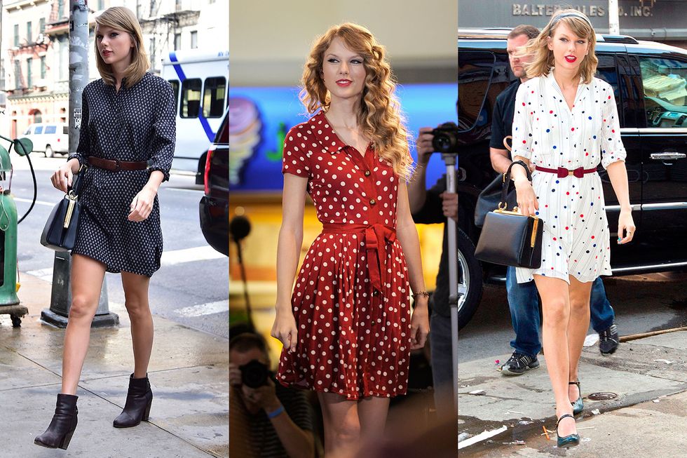Taylor Swift Polka dot outfit