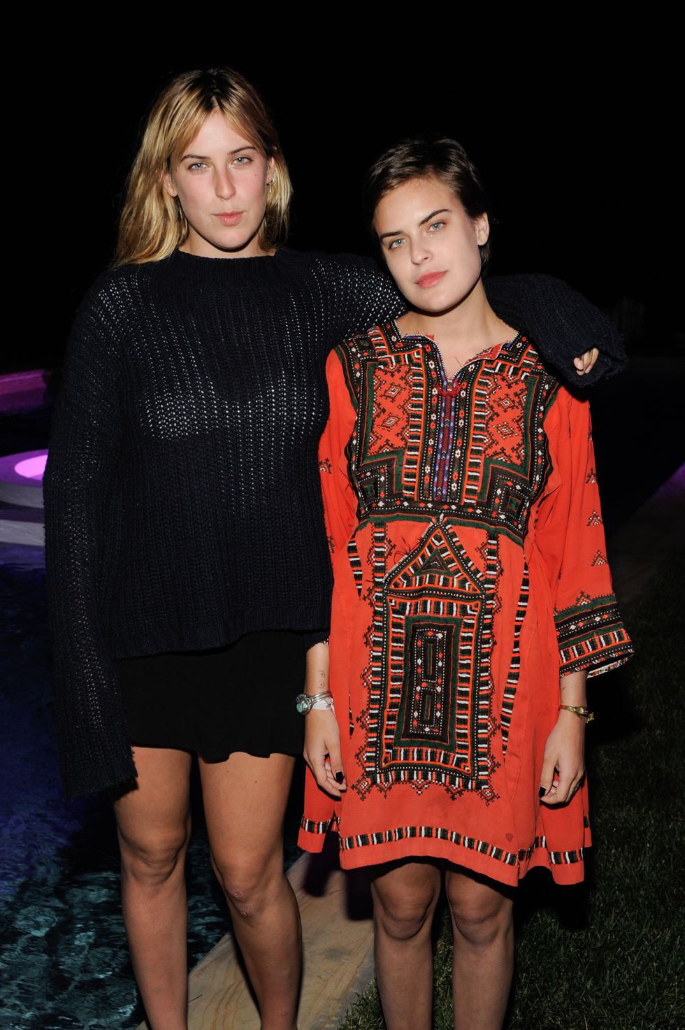 Scout and Tallulah Willis at the REVOLVE Summer Party, July 2015