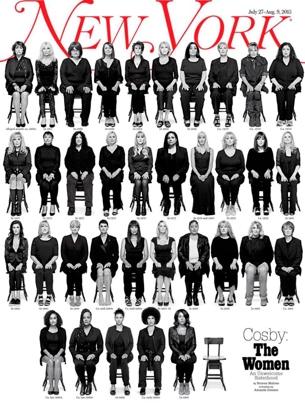 New York magazine Bill Cosby accusers cover