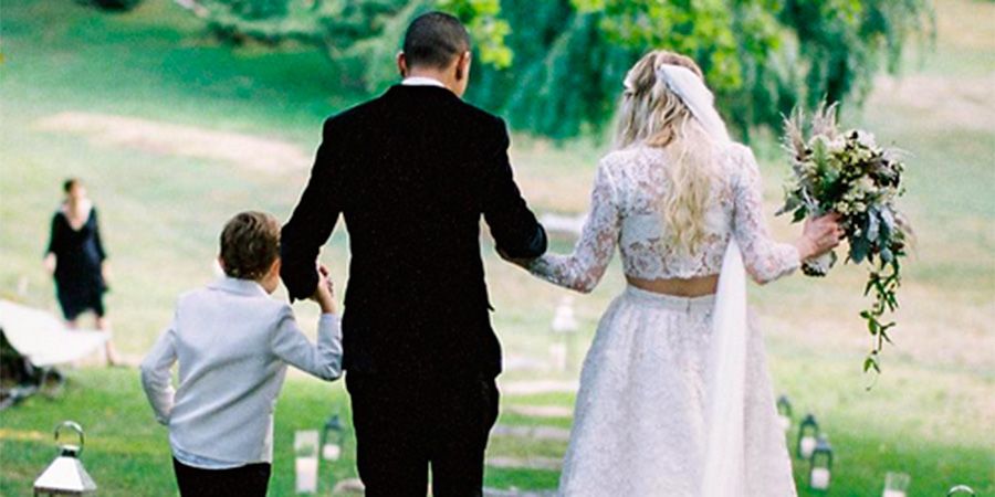 Evan Ross has shared photos from his wedding to Ashlee Simpson