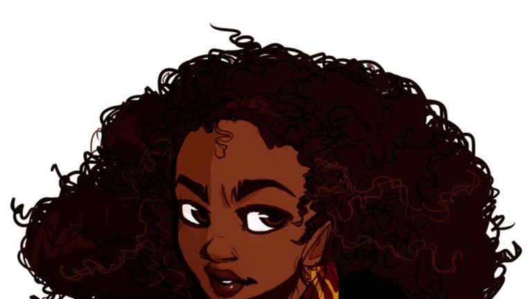 Black Hermione fan art