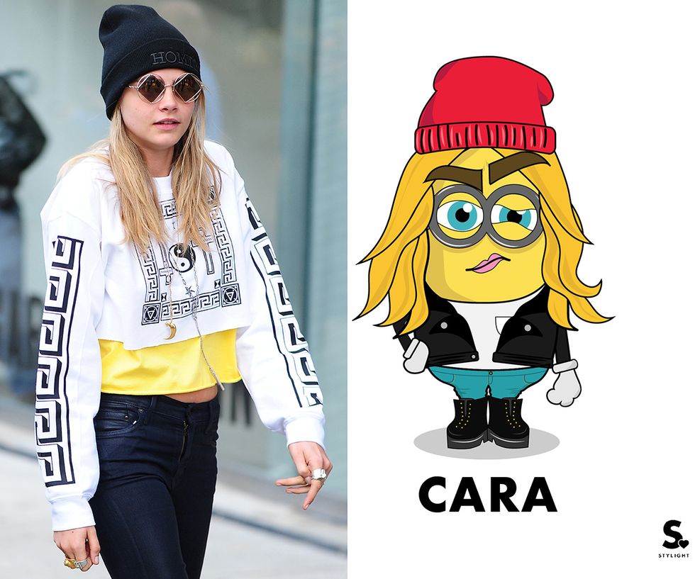 Cara Delevingne as a Minion by Stylight